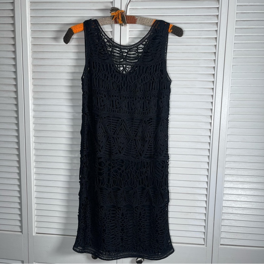 CLUNY – Black Lace Ribbon Cocktail‎ Dress (NWT $398 · Size XS)